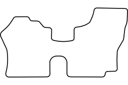 Toyota Hiace 2004-2010 car mat set (TOY1HAMV)