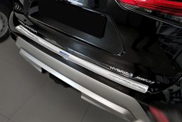 Rear bumper protector Toyota Highlander IV (XU70) 2019-> stainless steel anthracite (TOY1HGBP) (1)