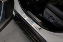 Door sill plates Toyota Highlander IV (XU70) 2019-> stainless steel anthracite 4 pieces (TOY1HGEG) (1)
