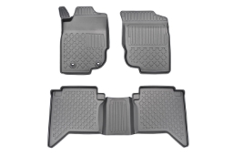 Car mats suitable for Toyota Hi-Lux VII 2004-2015 Guardliner PE/TPE rubber (TOY1HLFM-G) (1)