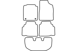 Toyota Picnic 1996-2001 car mat set (TOY1PIMV)