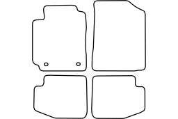 Toyota Yaris I 2003-2005 3d car mat set (TOY1YAMV)