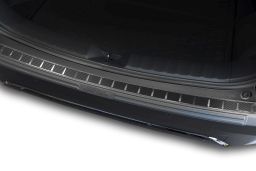 Rear bumper protector Toyota Corolla Cross 2022-> stainless steel - carbon foil (TOY22COBA) (1)