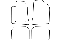Toyota Avensis II 2003-2006 4d & 5d & wagon car mat set (TOY2AVMV)