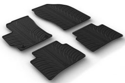 Toyota Corolla (E210) 2018-present 4-door saloon car mat set anti-slip Rubbasol rubber (TOY2COFR) (1)