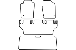 Toyota Previa (XR30-XR40) 2000-2006 car mat set (TOY2PAMV)