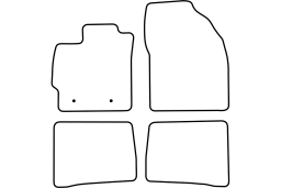Toyota Prius III (XW30) 2009-2012 5d car mat set (TOY2PRMV)