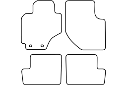 Toyota RAV4 II (XA20) 2000-2003 car mat set (TOY2RAMV)