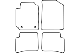 Toyota Yaris I 2003-2005 5d car mat set (TOY2YAMV)