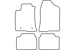 Toyota Avensis II 2006-2008 4d & 5d & wagon car mat set (TOY3AVMV)
