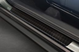 Door sill plates Toyota Aygo X 2022-> aluminium diamond plate black 4 pieces (TOY3AYEG) (1)