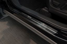 Door sill plates Toyota Corolla Cross 2022->   stainless steel anthracite 4 pieces (TOY3COEG) (1)