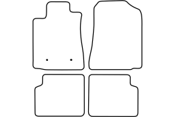 Toyota Corolla (E120) 2002-2004 3d & 5d car mat set (TOY3COMV)