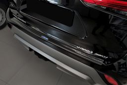 Rear bumper protector Toyota Highlander IV (XU70) 2019-> stainless steel anthracite (TOY3HGBP) (1)
