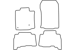 Toyota Land Cruiser (J150) 2009- car mat set (TOY3LAMV)