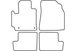 Toyota RAV4 II (XA20) 2003-2006 car mat set (TOY3RAMV)