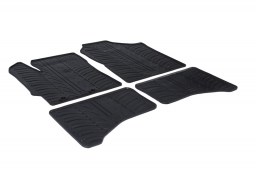 Toyota Yaris III Hybrid 2011-present 5-door hatchback car mats set anti-slip Rubbasol rubber (TOY3YAFR)