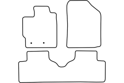 Toyota Yaris II 2005-2011 3d & 5d car mat set (TOY3YAMV)