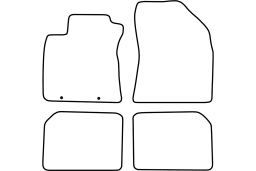 Toyota Avensis III 2008-2012 4d & wagon car mat set (TOY4AVMV)