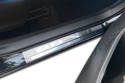 Door sill plates suitable for Toyota C-HR II 2023-> stainless steel brushed (TOY4CHEA) (1)