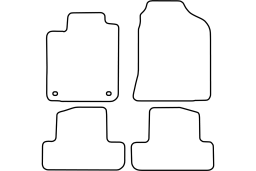 Toyota Corolla Verso (E121) 2002-2004 car mat set (TOY4COMV)