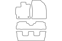 Toyota Prius+ 2012- car mat set (TOY4PRMV)