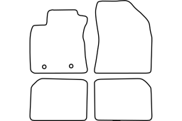 Toyota Avensis III 2012-2015 4d & wagon car mat set (TOY5AVMV)