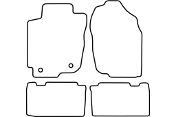 Toyota RAV4 IV (XA40) 2013- car mat set (TOY5RAMV)