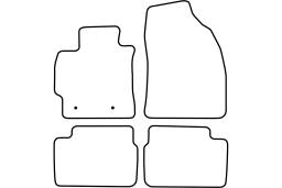 Toyota Corolla (E140) 2007-2013 4d & wagon car mat set (TOY7COMV)