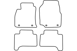 Toyota Land Cruiser (LC200) 2012- car mat set (TOY8LAMV)