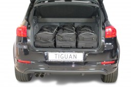 Volkswagen Tiguan (5N) 2007-2015 Car-Bags travel bag set (hoge laadvloer)