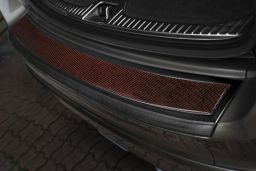 Volvo XC60 II 2017-> rear bumper protector stainless steel black - carbon (VOL11X6BP) (1)