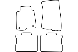 Volvo 240 - 260 1984-1992 4d & wagon car mat set (VOL124MV)