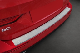 Rear bumper protector suitable for Volvo V60 II 2018-> wagon stainless steel light grey (VOL19V6BP) (1)