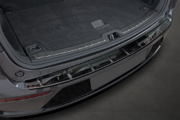 Rear bumper protector suitable for Volvo EX90 2024->   stainless steel high gloss anthracite (VOL1E9BP) (1)