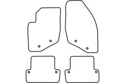 Volvo S60 I 2000-2004 4d car mat set (VOL1S6MV)