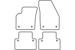 Volvo V50 2004-2012 car mat set (VOL1V5MV)