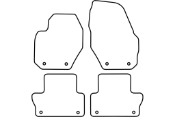 Volvo XC60 2008- car mat set (VOL1X6MV)