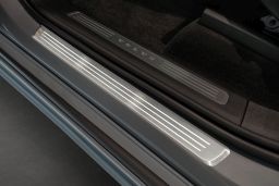 Door sill plates Volvo XC90 II 2015-> stainless steel 4 pieces (VOL1X9EG) (1)