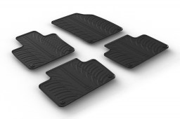 Volvo XC90 II 2015-present car mats set anti-slip Rubbasol rubber (VOL1X9FR)