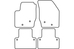 Volvo XC90 I (AU) 2002-2015 car mat set (VOL1X9MV)