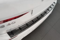 Rear bumper protector Volvo XC60 II 2017-> stainless steel anthracite - Strong (VOL22X6BP) (1)