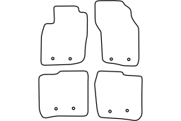 Volvo S40 I 2000-2004 4d car mat set (VOL2S4MV)