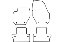Volvo S60 II 2010- 4d car mat set (VOL2S6MV)