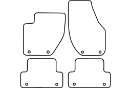 Volvo V40 (P1) 2012- 5d car mat set (VOL3V4MV)