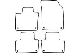 Volvo XC90 II (SE) 2015- car mat set (VOL3X9MV)