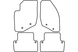 Volvo XC70 (P26) 2000-2007 car mat set (VOL4V7MV)
