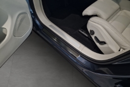 Door sill plates suitable for Volvo XC60 II 2017-> stainless steel brushed anthracite 4 pieces (VOL4X6EG) (1)