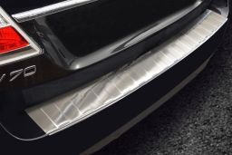 Rear bumper protector Volvo V70 (P24) 2013-2016 wagon stainless steel (VOL7V7BP) (1)