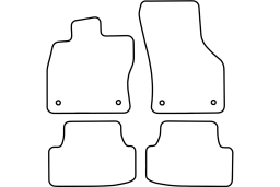 Volkswagen Golf VII (5G) 2012- 3d & 5d car mat set (VW10GOMV)